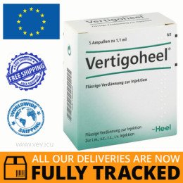 VERTIGOHEEL INJECTION FOR AMPOULES 1.1ML 5pcs - MADE IN GERMANY- FREE SHIPPING