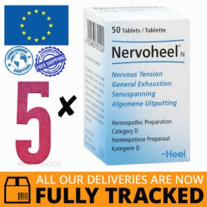 5 x NERVOHEEL N 50 TABS - MADE IN GERMANY - FREE SHIPPING