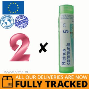 2 x RICINUS COMMUNIS, 5CH GRANULES, 4 G — MADE IN FRANCE — FREE SHIPPING