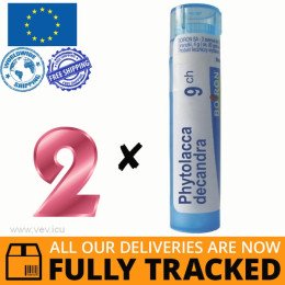 2 x PHYTOLACCA DECANDRA 9CH 4G — MADE IN FRANCE — FREE SHIPPING