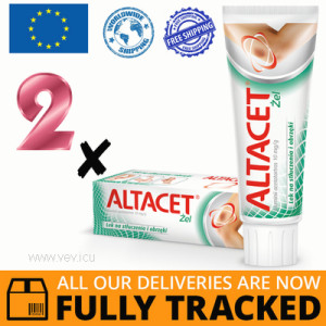 2 x ALTACET 1% GEL 75G — MADE IN POLAND — FREE SHIPPING