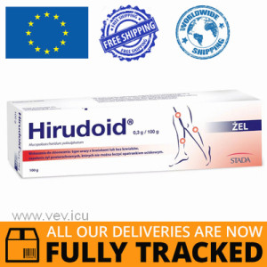 HIRUDOID 0.3G GEL, 100G  - MADE IN GERMANY - FREE SHIPPING