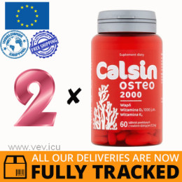 2 x CALSIN OSTEO 2000 60 TABS - MADE IN CANADA - FREE SHIPPING