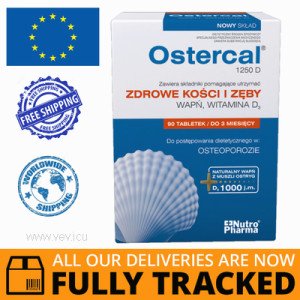 OSTERCAL 1250 D 90 TABS — MADE IN POLAND — FREE SHIPPING