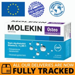 MOLEKIN OSTEO 0.25 MG 60 TABS - MADE IN POLAND - FREE SHIPPING 