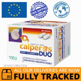 CALPEROS DUO D3 60 TABS - MADE IN POLAND - FREE SHIPPING