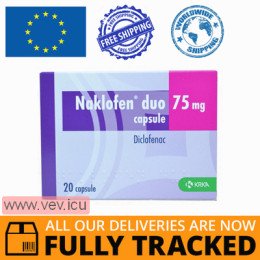 Naklofen Duo 75mg 20 capsules — Made in Slovenia — Free Delivery