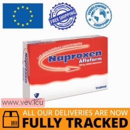 Naproxen 200 mg, 10 tablets — Made in Poland by Aflofarm — Free Delivery