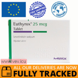 Euthyrox 25mcg, 100 tablets — Made in Germany — Free Delivery