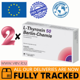 L-Thyroxin 50 Berlin-Chemie 2p x 50 tablets — Made in Germany — Free Delivery