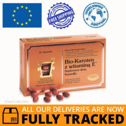 BIO-KAROTEN + E 30 CAPS - MADE IN DENMARK - FREE SHIPPING BIO-KAROTEN + E 30 CAPS - MADE IN DENMARK - FREE SHIPPING