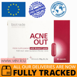 Biotrade Acne Out 30 capsules — Made in Bulgaria — Free Delivery 
