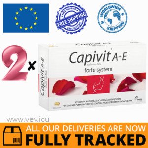 2 x CAPIVIT A + E FORTE SYSTEM 30 CAPS - MADE IN POLAND - FREE SHIPPING 