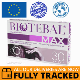 BIOTEBAL MAX 10MG 30 TABS - MADE IN POLAND - FREE SHIPPING