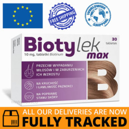 BIOTYLEK MAX 10MG 30 TABS — MADE IN POLAND — FREE SHIPPING