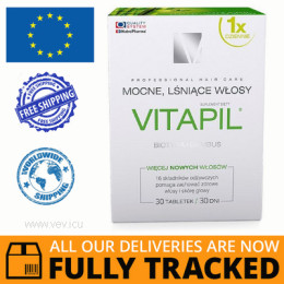 VITAPIL BIOTIN + BAMBOO 30 TABS — MADE IN POLAND- FREE SHIPPING