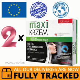 2 x MAXI SILICON 30 CAPS - MADE IN POLAND - FREE SHIPPING 