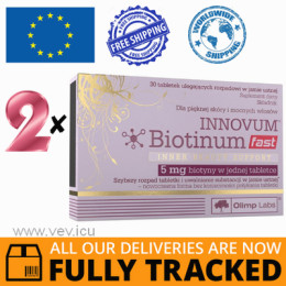 2 x INNOVUM BIOTINUM FAST 30 TABS - MADE IN POLAND - FREE SHIPPING