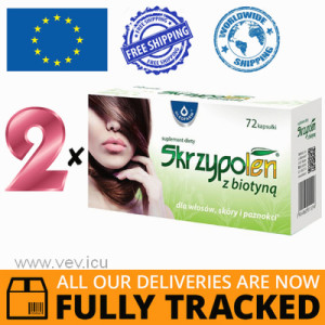 2 x HORSETAIL WITH BIOTIN 72 CAPS - MADE IN POLAND - FREE SHIPPING 2 x HORSETAIL WITH BIOTIN 72 CAPS - MADE IN POLAND - FREE SHIPPING