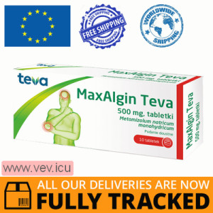 MaxAlgin Teva 500 mg, 10 tablets — Made in Poland — Free Delivery