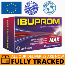 IBUPROM MAX 400MG 48 TABS — MADE IN POLAND — FREE SHIPPING