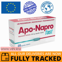 Apo-Napro Fast 220 mg 20 capsules — Made in Poland — Free Delivery