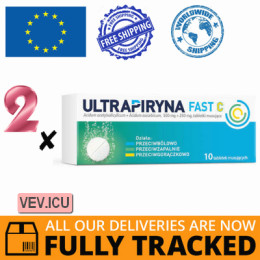 Ultrapyrine Fast C, 2p x 10 tablets — Made in Poland — Free Delivery