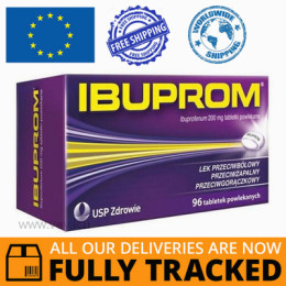 IBUPROM 200MG 96 TABS — MADE IN POLAND — FREE SHIPPING