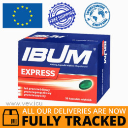 IBUM EXPRESS 36 CAPSULES - MADE IN POLAND - FREE SHIPPING