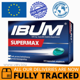 IBUM SUPERMAX 600MG 10 CAPS - MADE IN POLAND - FREE SHIPPING