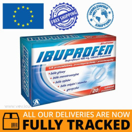Ibuprofen 400mg 20 tablets — Made in Poland by Aflofarm — Free Delivery
