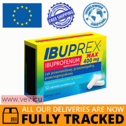 Ibuprex Max 400Mg 12 tablets — Made in Poland — Free Delivery Ibuprex Max 400Mg 12 tablets — Made in Poland — Free Delivery