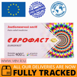 Eurofast (Ibuprofen) 400mg 20 capsules — Made in India  — Free Delivery 