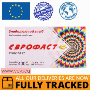 Eurofast (Ibuprofen) 400mg 10 capsules — Made in India  — Free Delivery 