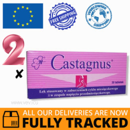 2 x CASTAGNUS 30 TABS — MADE IN POLAND — FREE SHIPPING