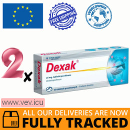 Dexak 25 mg 2p x 30 tablets — Made in Germany — Free Delivery