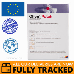 OLFEN PATCH 5 MEDICATED PLASTERS — MADE IN SWITZERLAND — FREE SHIPPING