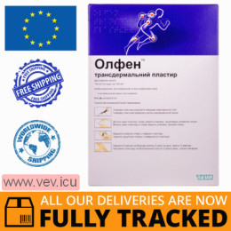 Olfen transdermal patch, for external use 140mg / 12hours, 10pcs — Made in Germany by Teva — Free Delivery