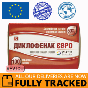 Diclofenac-Euro 50mg 100 tablets — Made in India — Free Delivery Diclofenac-Euro 50mg 100 tablets — Made in India — Free Delivery