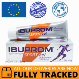 IBUPROM SPORT GEL 100G — MADE IN POLAND — FREE SHIPPING