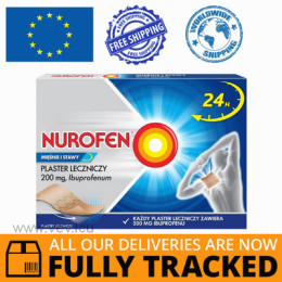 NUROFEN MUSCLES AND JOINTS MEDICATED PLASTER ANTI-INFLAMMATORY 4 PCS. — MADE IN GREAT BRITAIN — FREE SHIPPING NUROFEN MUSCLES AND JOINTS MEDICATED PLASTER ANTI-INFLAMMATORY 4 PCS. — MADE IN GREAT BRITAIN — FREE SHIPPING