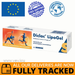 Diclac Lipogel gel 50g — Made in Poland by Sandoz — Free Delivery