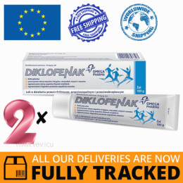 2 x DIKLOFENAK LGO GEL 0,01G/G 100G — MADE IN POLAND — FREE SHIPPING