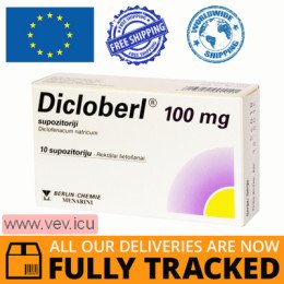 Dicloberl 100, 100mg 10 suppositories — Made in Germany — Free Delivery
