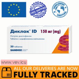 Diclac ID 150mg 20 modified release tablets — Made in Germany — Free Delivery