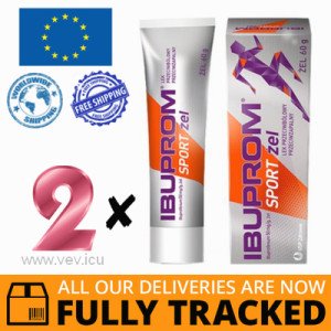 2 x IBUPROM SPORT GEL 60G — MADE IN POLAND — FREE SHIPPING