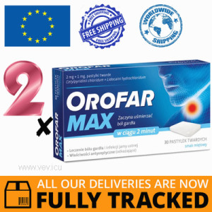 2 x OROFAR MAX 30 TABS — MADE IN SWITZERLAND — FREE SHIPPING