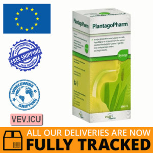 PlantagoPharm 506 mg/ 5 ml, syrop, 200 ml — Made in Poland — Free Delivery