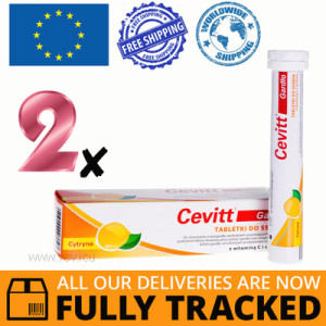 2 x CEVITT GARDLO LEMON 20 LOZENGES - MADE IN POLAND - FREE SHIPPING 