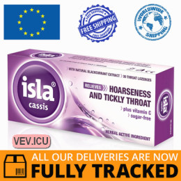 Isla Cassis 30 lozenges — Made in Germany  — Free Delivery